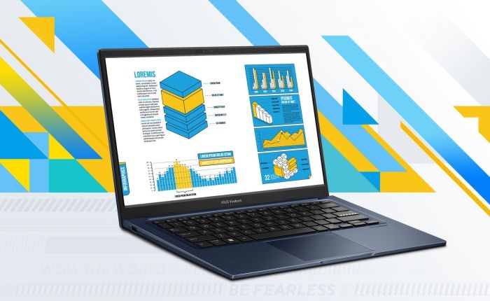 Ноутбук ASUS Vivobook 14 X1404VA-EB1527 14" FHD IPS, Intel 3 100U, 16GB, F512GB, UMA, NoOS, Блакитний