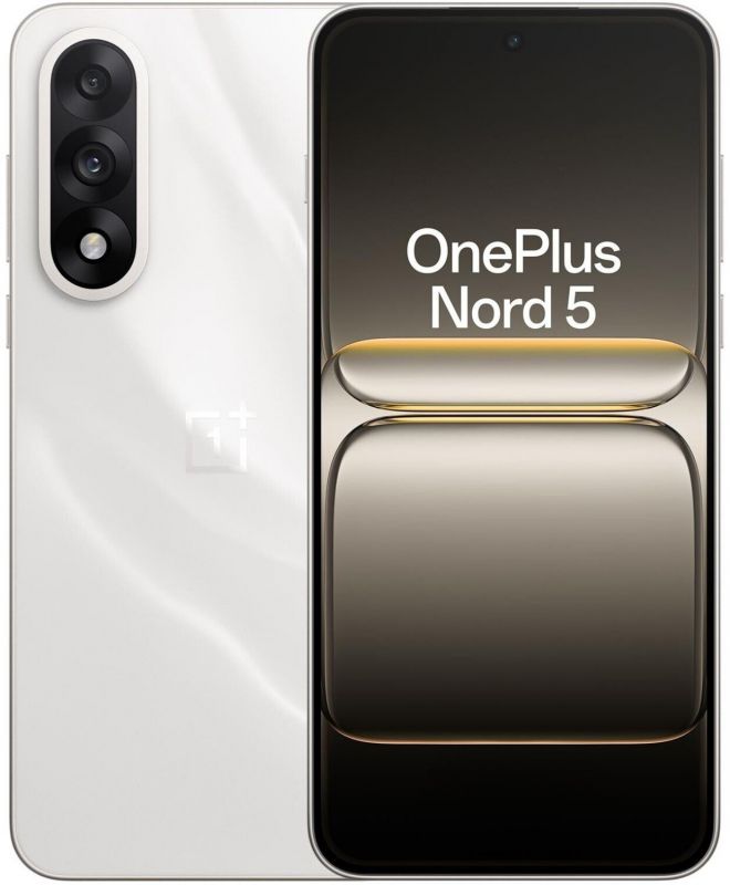 Смартфон OnePlus Nord 5 5G6.83" 8/256ГБ, 2SIM, 5200мА•год, білий