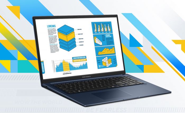 Ноутбук ASUS Vivobook 17 X1704MA-AU010 17.3" FHD IPS, Intel 5 320, 16GB, F512GB, UMA, NoOS, Блакитний