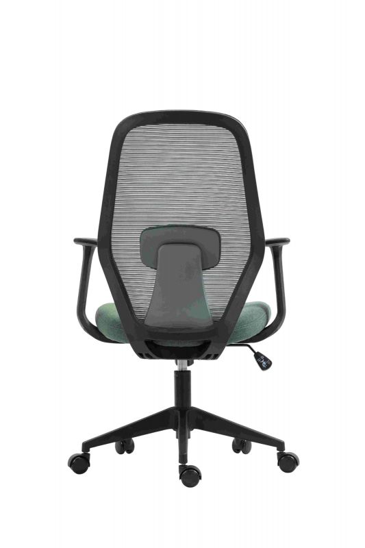 Крісло 2E OFFICE OC110, тканина, фіксовані підлокітники, темно-зелений
