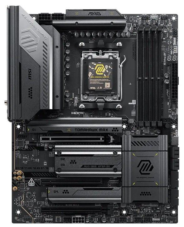 Материнcька плата MSI MAG X870E TOMAHAWK MAX WIFI sAM5 X870E 4xDDR5 M.2 HDMI Wi-Fi BT ATX
