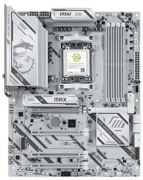 Материнcька плата MSI MAG B850 GAMING PLUS MAX WIFI sAM5 B850 4xDDR5 M.2 DP Wi-Fi BT ATX