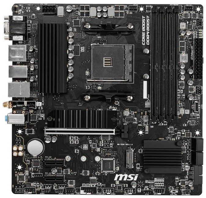 Материнcька плата MSI B550M PRO-VDH WIFI sAM4 B550 4xDDR4 M.2 HDMI DP D-Sub WiFi BT mATX