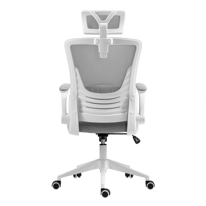 Крісло 2E OFFICE OC130, тканина, підйомні підлокітники, підголівник, сірий