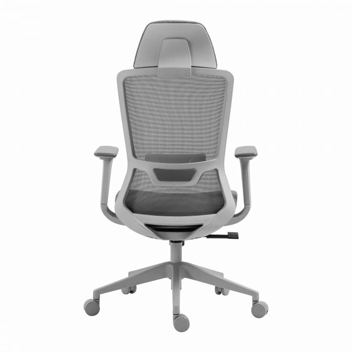Крісло 2E OFFICE OC150, тканина, 4D-підлокітники, підголівник, сірий