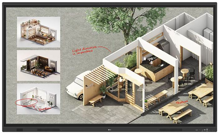Дисплей інтерактивний 86" LG CreateBoard 86TR3DQ UHD 400nit 16/7 Android WiFi