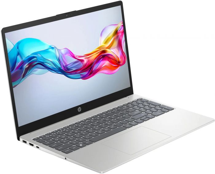 Ноутбук HP 15-fd1089ua 15.6" FHD IPS AG, C3-100U, 8GB, F512GB, UMA, DOS, сріблястий