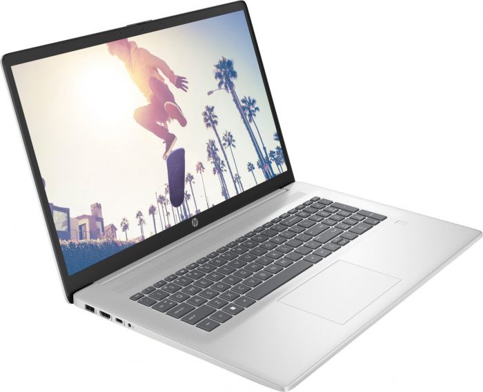 Ноутбук HP 17-cn4039ua 17.3" FHD IPS AG, C3-100U, 8GB, F512GB, UMA, DOS, сріблястий