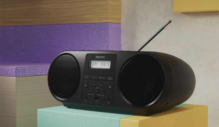 Магнітола Philips TAZ5000 4W, BT 5.4, FM, MP3-CD, USB