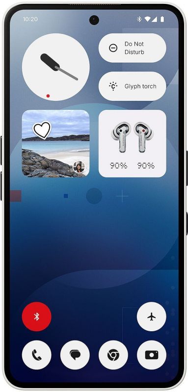 Смартфон Nothing Phone (3a) 5G 6.77" 8/128ГБ, 2SIM, 5000мА•год, білий
