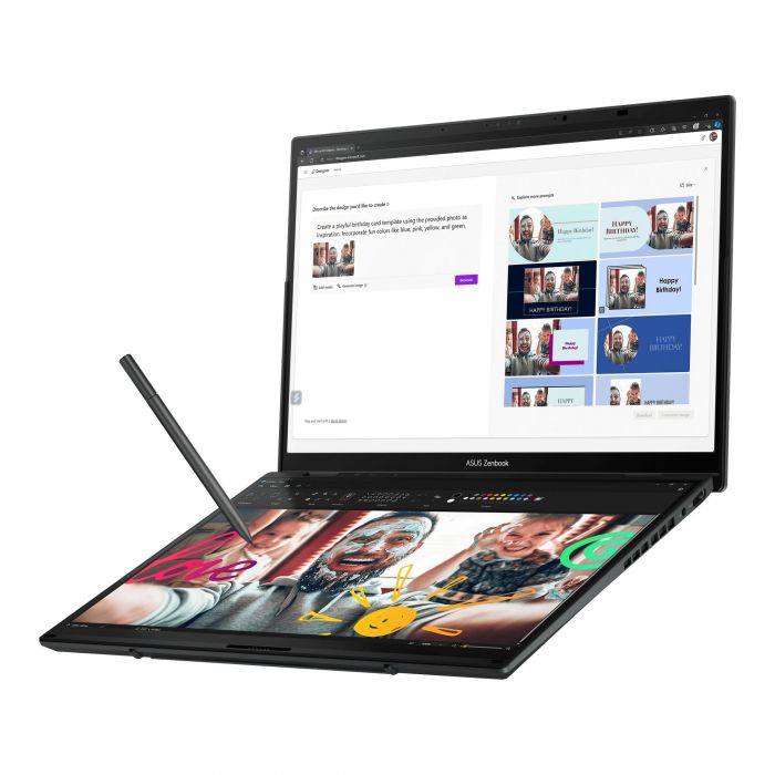 Ноутбук ASUS Zenbook DUO UX8406CA-QL366W 14" FHD OLED, Intel Ultra 7 255H, 32GB, F1TB, UMA, Win11, Сірий
