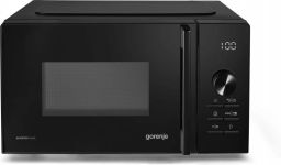 Мікрохвильова піч Gorenje, 20л, електр. керув., 800Вт, гриль, дисплей, 20 програм, інвертор, чорний