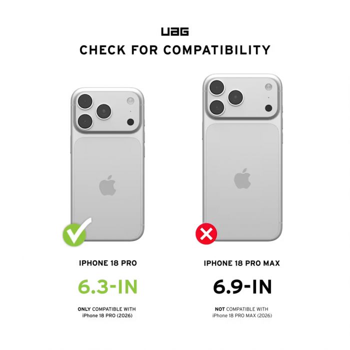 Чохол UAG для iPhone 18 Pro, Monarch Pro Magsafe VEIL, Ash