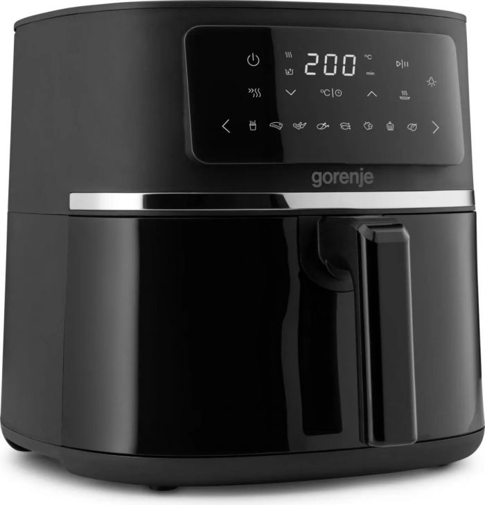 Мультипіч Gorenje 1750Вт, чаша-5.7л, сенсорне управл., 8 авто. програм, екран XL, пластик+метал, чорний