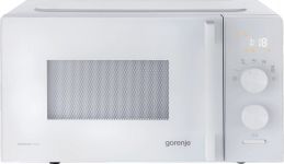 Мікрохвильова піч Gorenje, 20л, електр. керув., 800Вт, дисплей, 20 програм, інвертор, білий