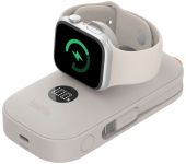 Акумулятор портативний літій-іонний Power Bank Belkin 10000мА·год, 45Вт, з інтегрованим кабелем USB-C, Apple Watch Charger