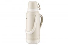 Термос Ardesto Gemini Gourmet 2000 мл, пластик, скляна колба, бежевий