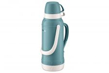 Термос Ardesto Gemini Gourmet 2000 мл, пластик, скляна колба, синій