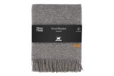 Плед Ardesto Leonardo Doubleface, 140x200см, 100% вовна, тауп-сірий