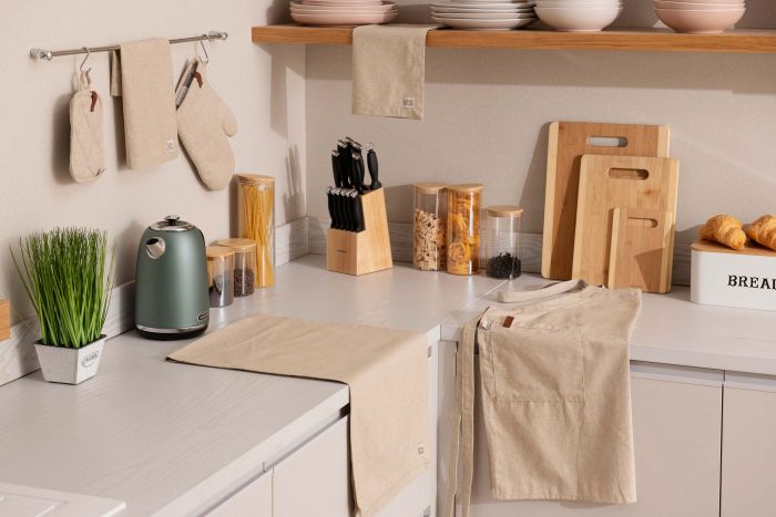 Прихватка Ardesto Oliver, беж, 20х20см, 100% бавовна (напов. ватин)