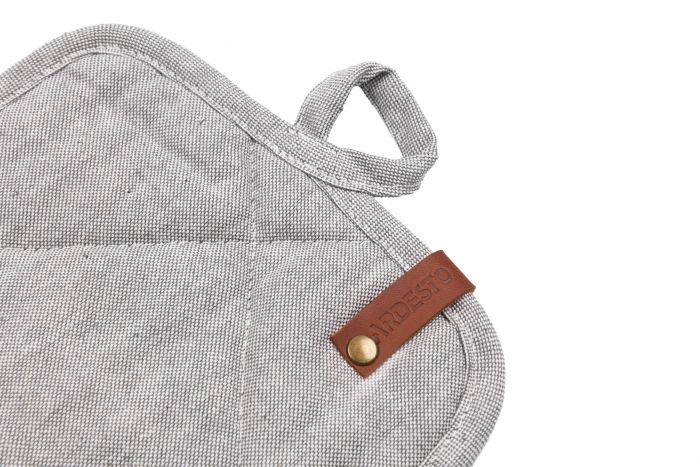 Прихватка Ardesto Oliver, сірий, 20х20см, 100% бавовна (напов. ватин)