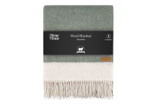 Плед Ardesto Leonardo Bianco, 140x200см, 100% вовна, зелений