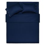 Простирадло на резинці Ardesto Mix&Match, 180x200+30см, 100% бавовна, сатин, синій