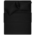 Підковдра Ardesto Mix&Match Premium, 200х220см, 100% бавовна, сатин, чорний