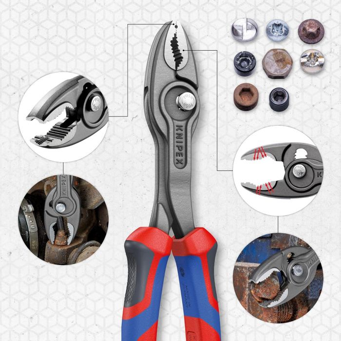 Кліщі KNIPEX TwinGrip, 0-22мм, 200мм