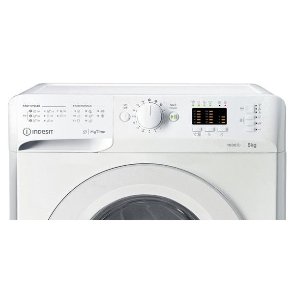 Пральна машина Indesit фронтальна, 5кг, 1000, D, 43см, білий