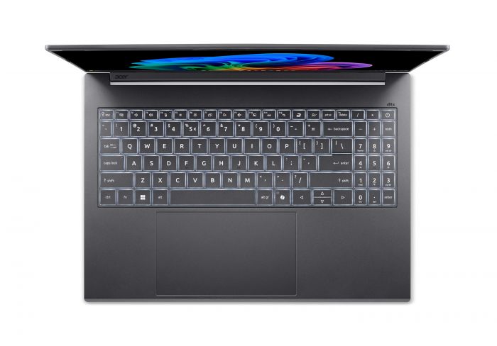 Ноутбук Acer Aspire 16 AI A16-I71M 16" WUXGA OLED, Intel U9-386H, 16GB, F512GB, UMA, Win11, сірий