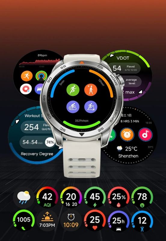 Смарт-годинник Mibro GS Pro 2 48мм, 1.43", 466x466, AMOLED, BT 5.3, GPS, 5 ATM, світло-бежевий