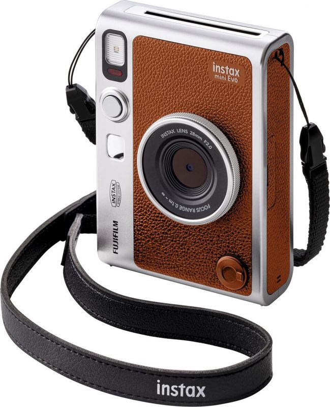 Фотокамера миттєвого друку Fujifilm INSTAX MINI EVO Brown