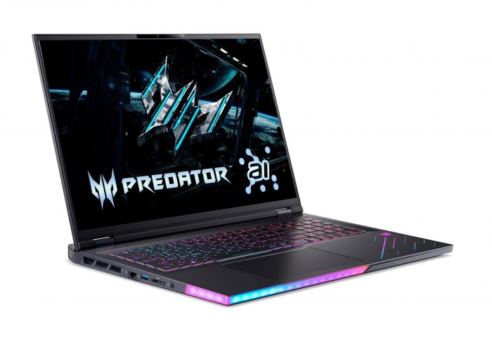 Ноутбук Acer Predator Helios 18 PH18-73 18" WQUXGA IPS, Intel U9-275HX, 96GB, F4TB, NVD5090-24, Win11P, чорний