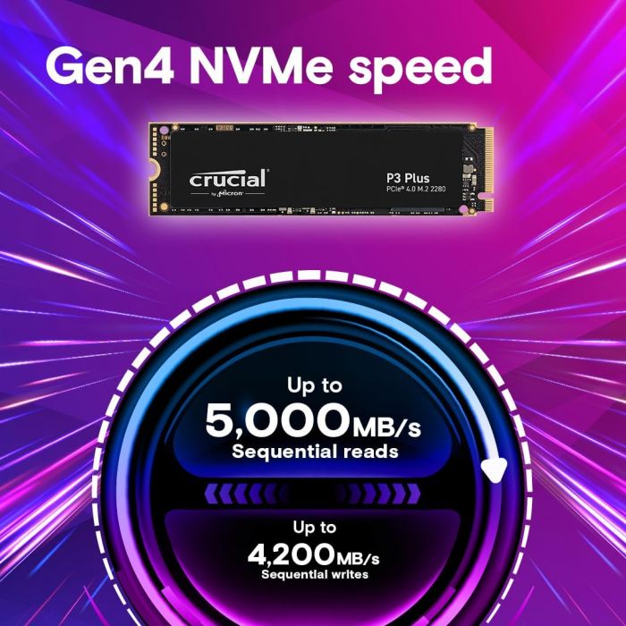 Накопичувач SSD Crucial M.2 4TB PCIe 4.0 P3 Plus