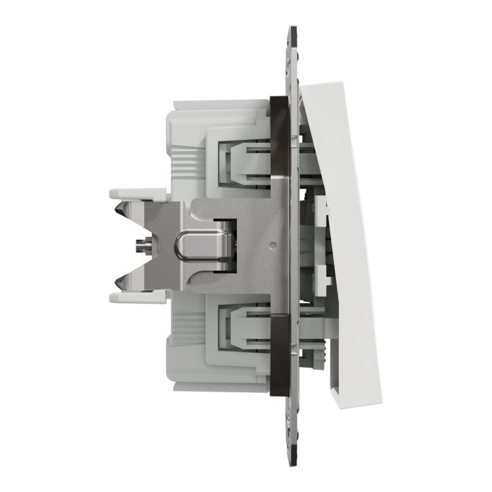 Перемикач 1-клавішний Schneider Electric, Asfora (білий, без рамки)