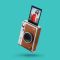 Фотокамера миттєвого друку Fujifilm INSTAX MINI EVO Brown