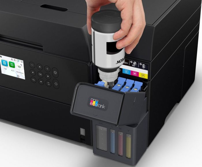 БФП ink color A4 Epson EcoTank L6370 35_23 ppm DADF Duplex USB Ethernet Wi-Fi 4 inks Black Pigment