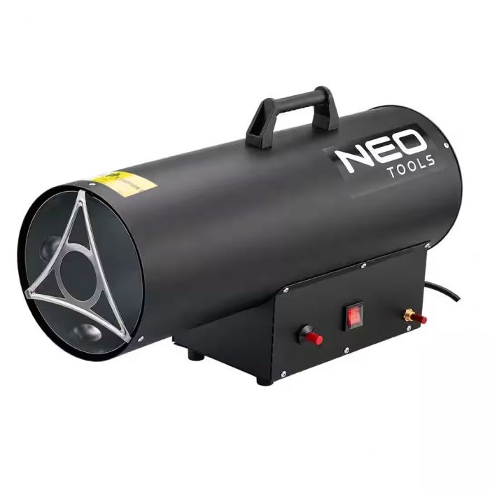 Теплова гармата газова Neo Tools, 50кВт, 300м2, 650м3/год, чорний, 7.5кг