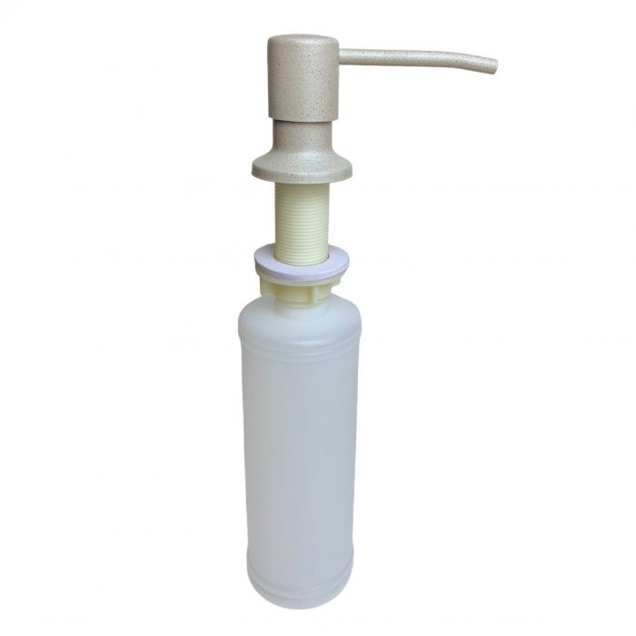 Набір кухонна Adamant Brick, штучний камінь, квадрат, без крила, 460x515x200мм, чаша - 1, врізна, Avena + змішувач та дозатор