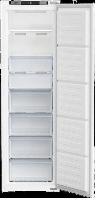 Морозильна камера Beko вбудована, 177x54x55, 212л, 1дв., E, NF, інв., білий