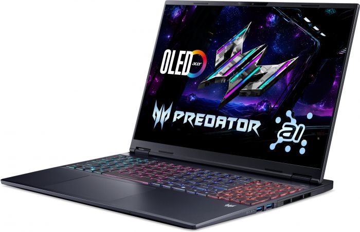 Ноутбук Acer Predator Helios Neo 16S PHN16S-I51 16" OLED, Intel U9-386H, 64GB, F2TB, NVD5060-8, Lin, чорний