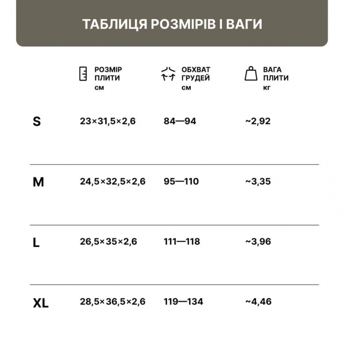 Керамічна плита Українська Броня SA4, тип Stand Alone, клас захисту ДСТУ 6, розмір L