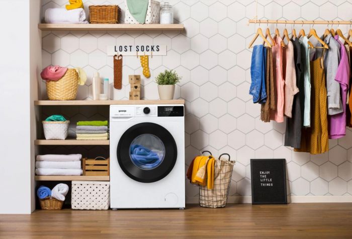 Пральна машина Gorenje W1NHPI60SCS/P фронтальна, 6кг, 1000, A+++, 43.5см, дисплей, пар, інвертор, білий