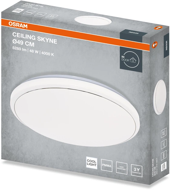 Світильник накладний OSRAM CEILING SKYNE 480мм   Round 48Вт 4000K