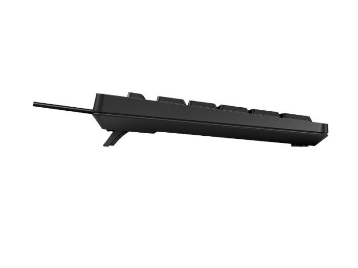 Клавіатура мембранна НР 125, 109key, USB-A, EN/UK, чорний