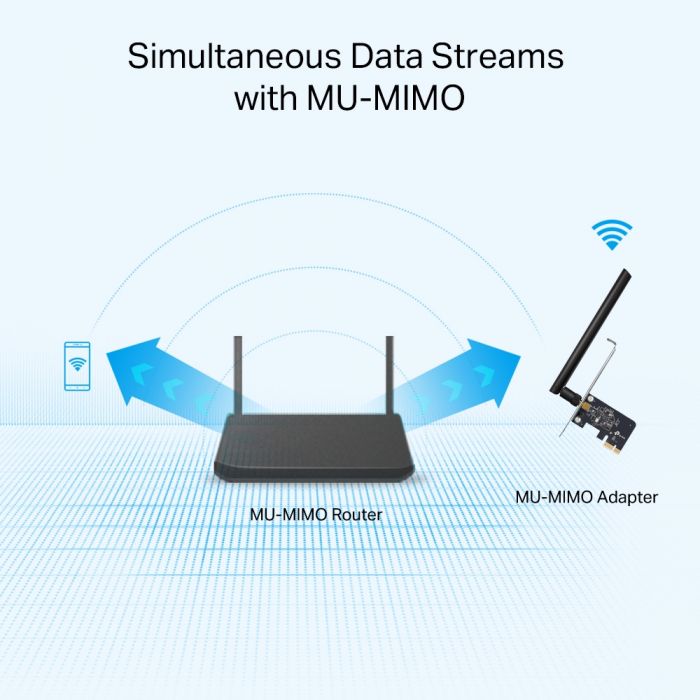 Адаптер WiFi TP-LINK Archer T2E AC600, PCI-Express x1