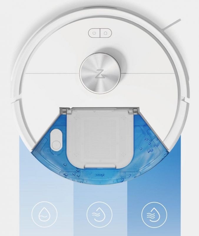 Робот-пилосос Roborock Q7 TF, h=9.9см, вологе прибирання, конт пил -0.4л, автон. робота до 150хв, Wi-Fi, білий