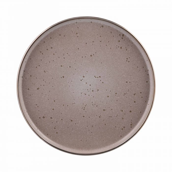 Тарілка обідня ARDESTO Fasano, 26см, кераміка, сіро-коричневий