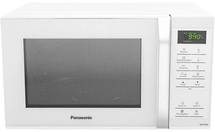 Мікрохвильова піч Panasonic, 25л, 800Вт, дисплей, відкрю ручкою, білий